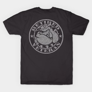 2-SIDED USMC MARINE BULLDOG  - RETIRED VETERAN T-Shirt